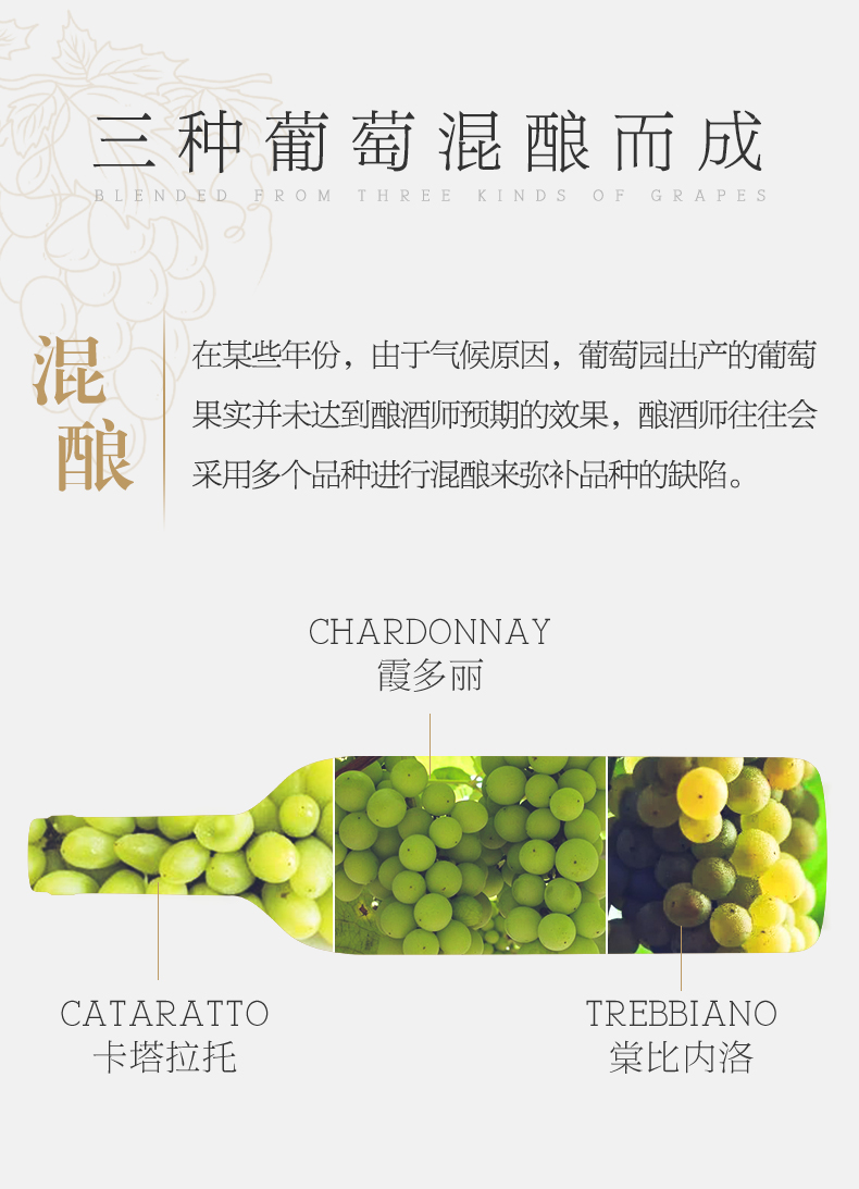 三種葡萄混釀而成
